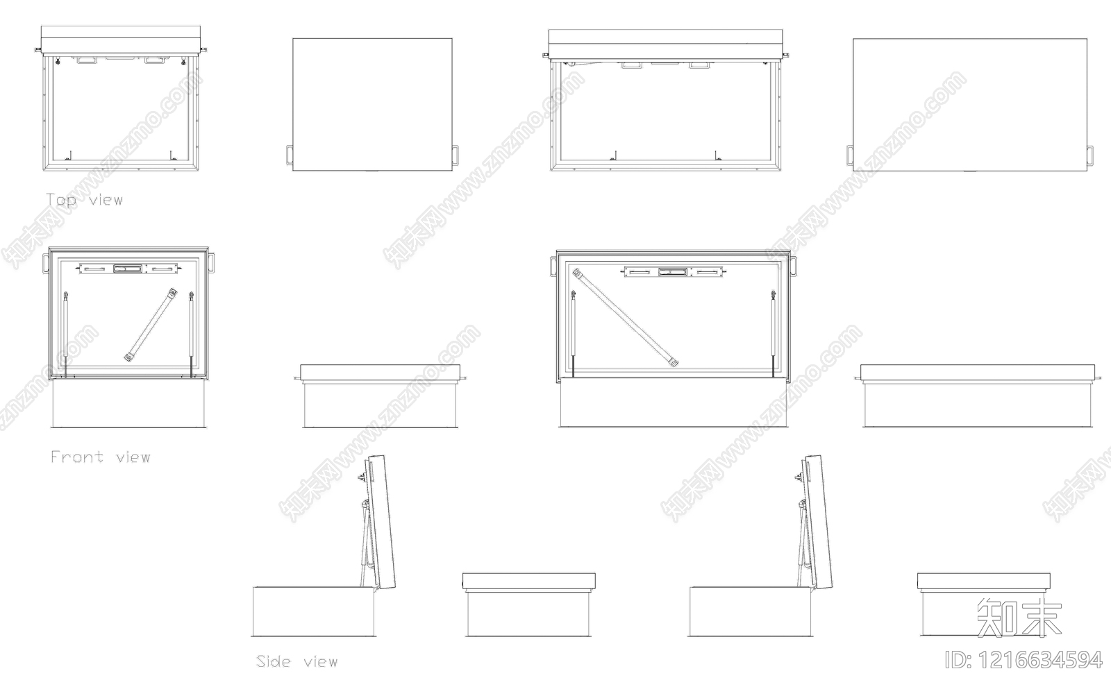 现代综合硬装构件图库施工图下载【ID:1216634594】