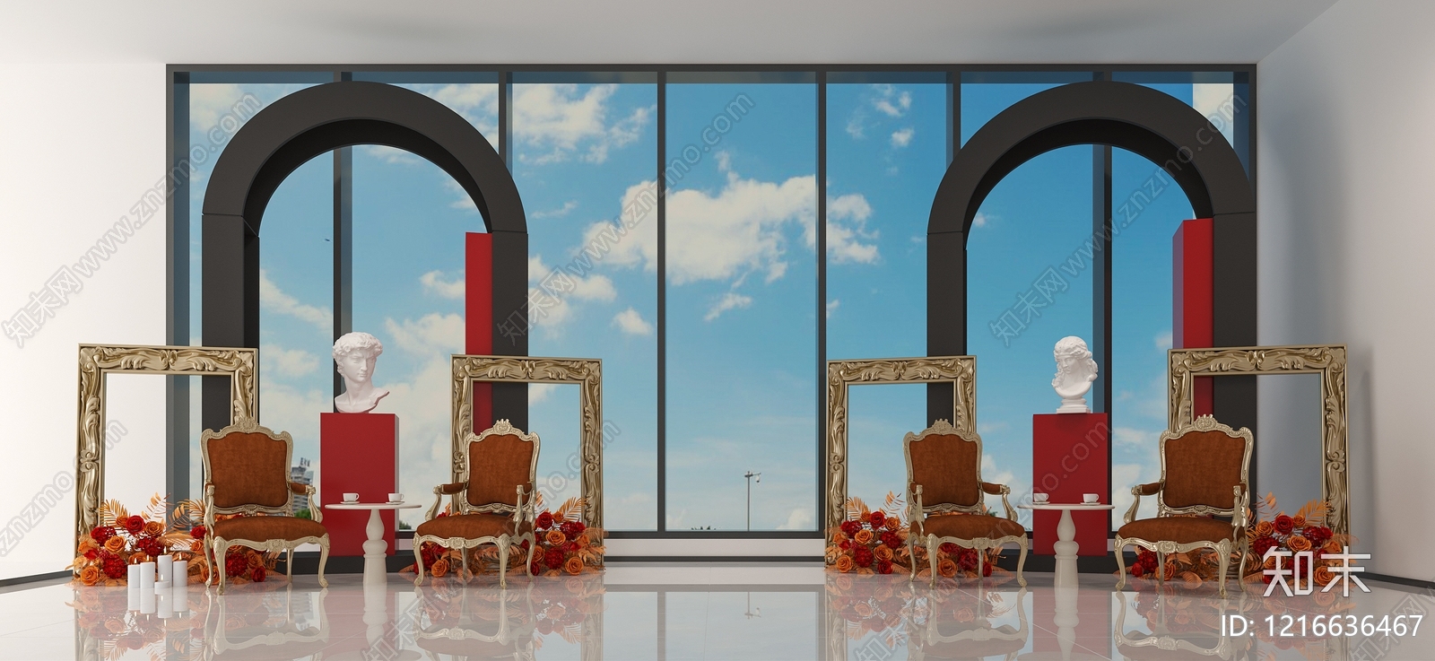 现代轻奢美容院3D模型下载【ID:1216636467】
