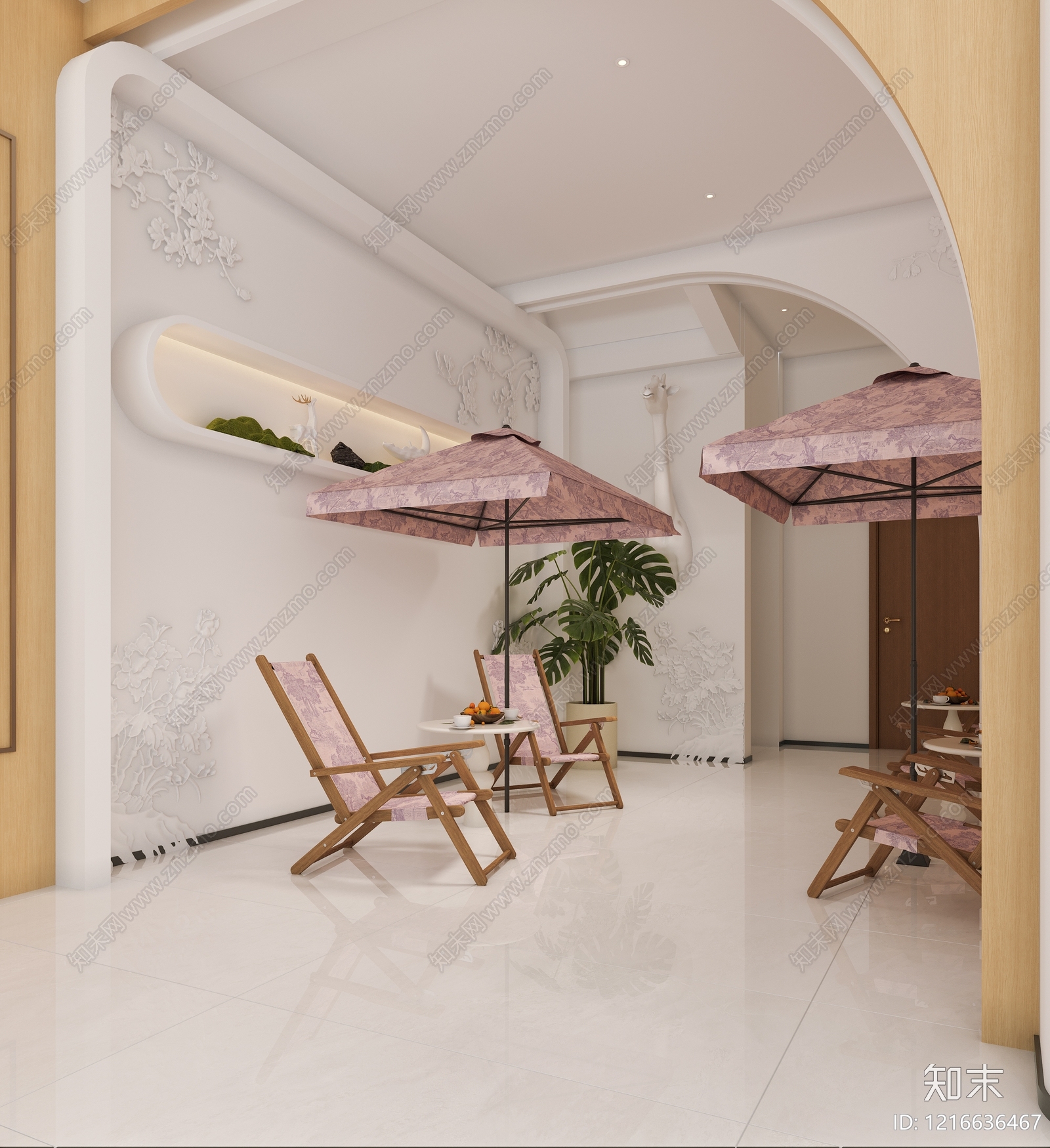 现代轻奢美容院3D模型下载【ID:1216636467】