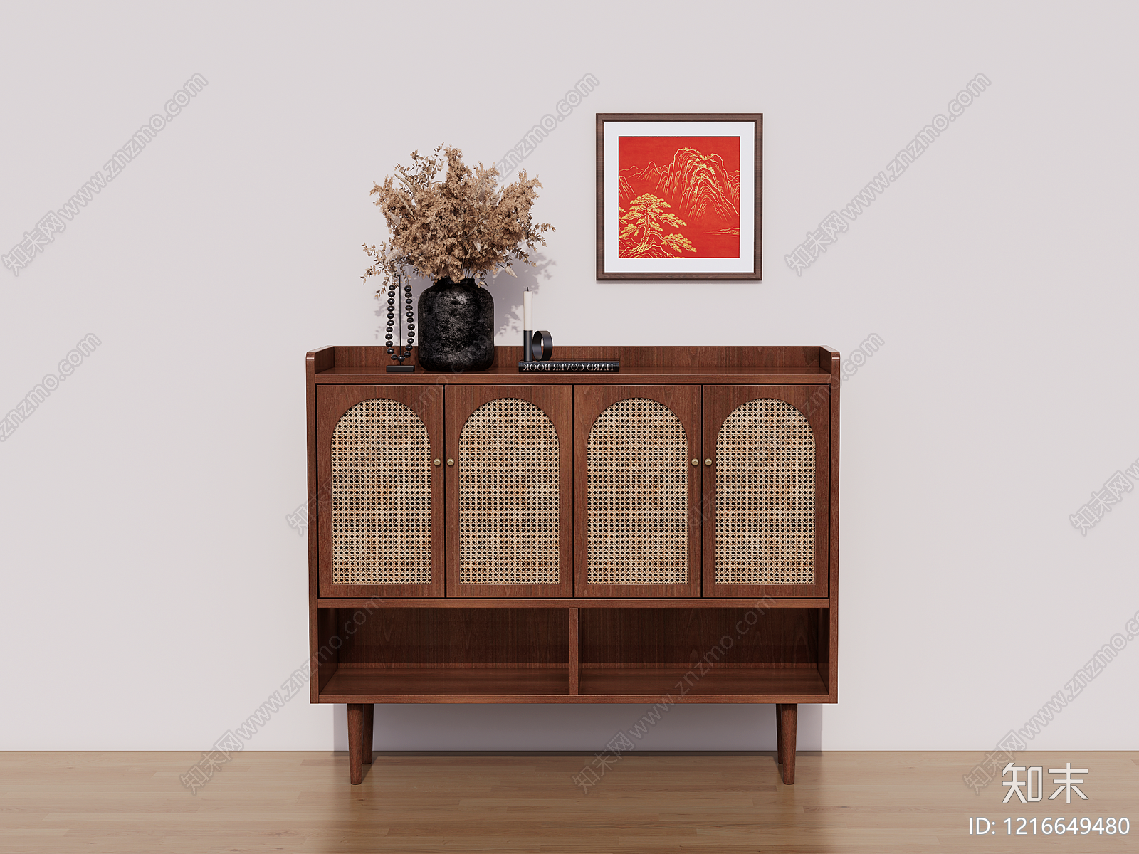 中古风鞋柜SU模型下载【ID:1216649480】