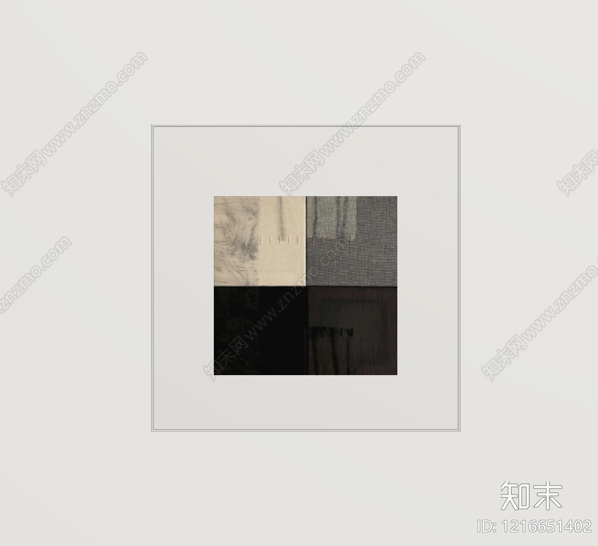极简挂画SU模型下载【ID:1216651402】