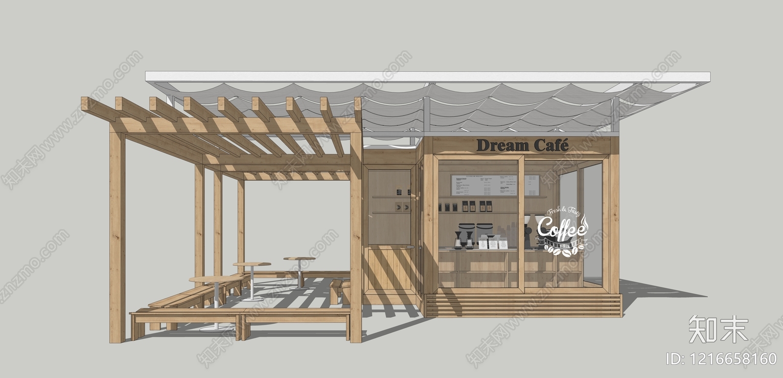 原木风驿站SU模型下载【ID:1216658160】
