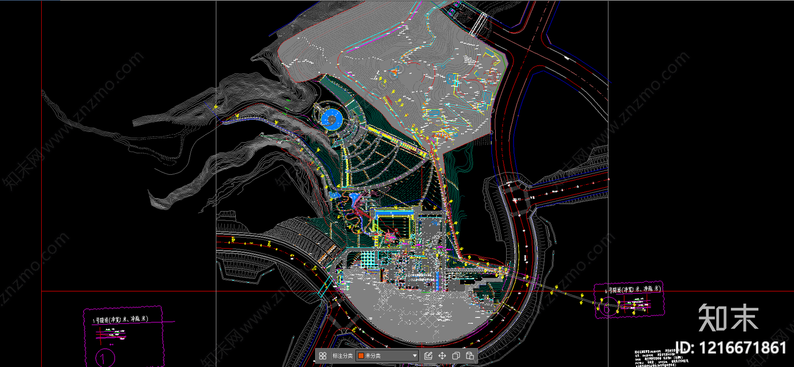 滨水公园施工图下载【ID:1216671861】