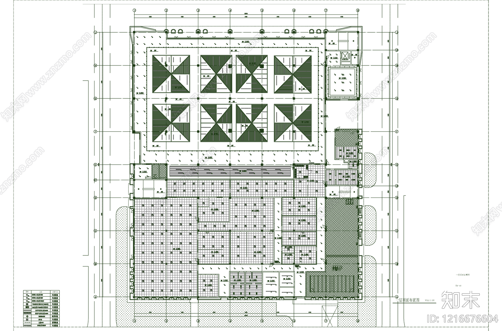 现代学校cad施工图下载【ID:1216676604】