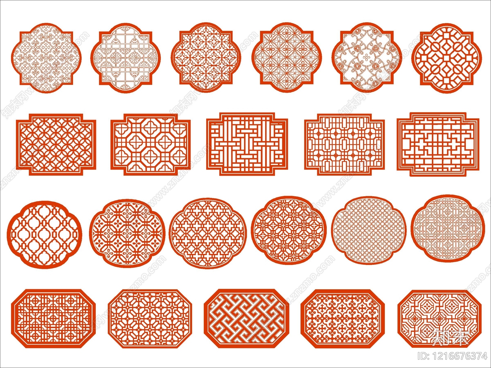中式窗施工图下载【ID:1216676374】