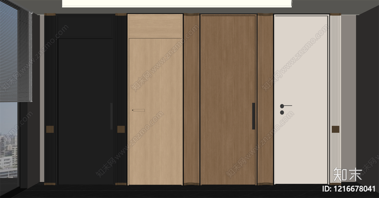 现代单开门SU模型下载【ID:1216678041】