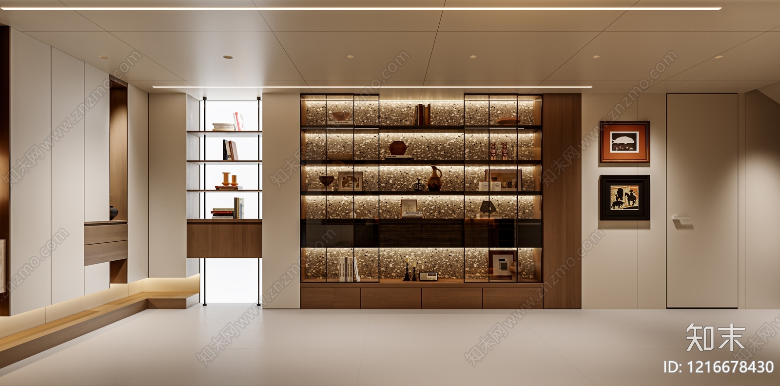 现代简约玄关3D模型下载【ID:1216678430】