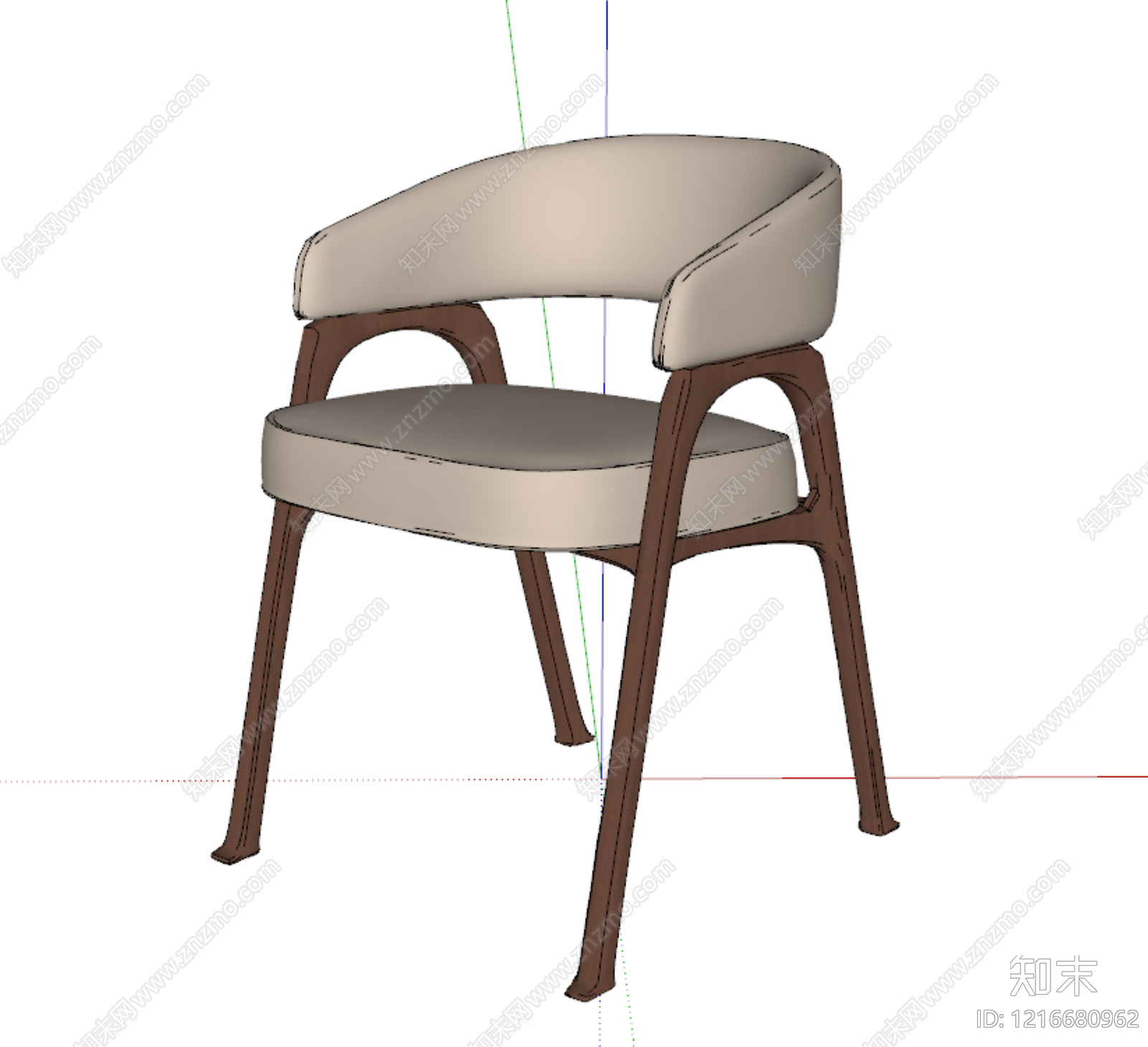 现代简约餐椅SU模型下载【ID:1216680962】
