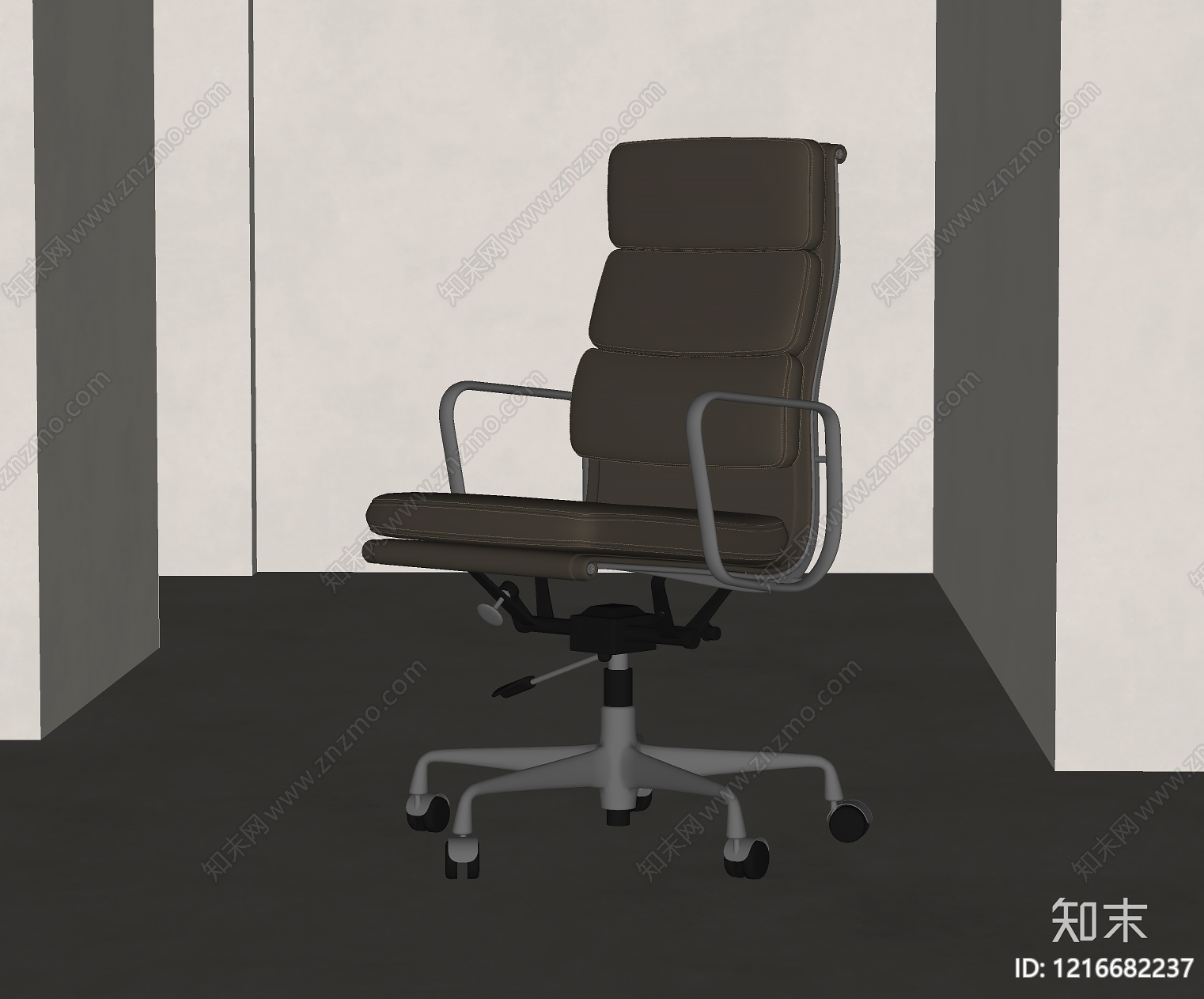 现代简约办公椅SU模型下载【ID:1216682237】