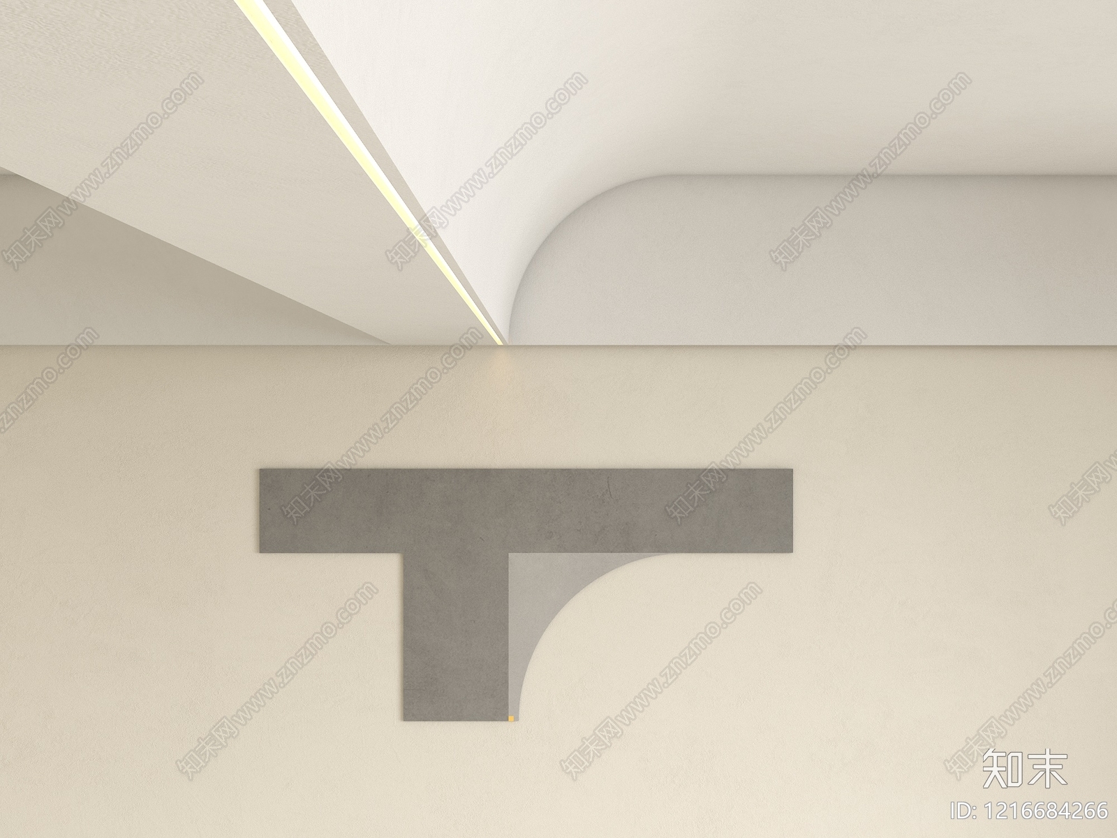 极简吊顶3D模型下载【ID:1216684266】