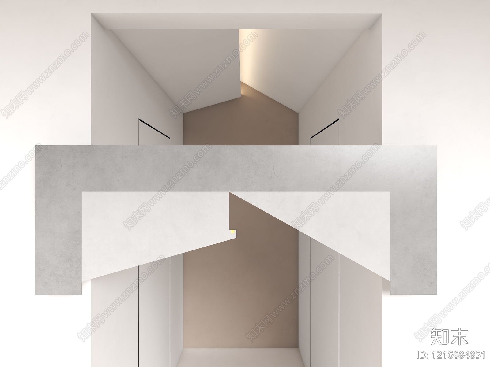 极简吊顶3D模型下载【ID:1216684851】