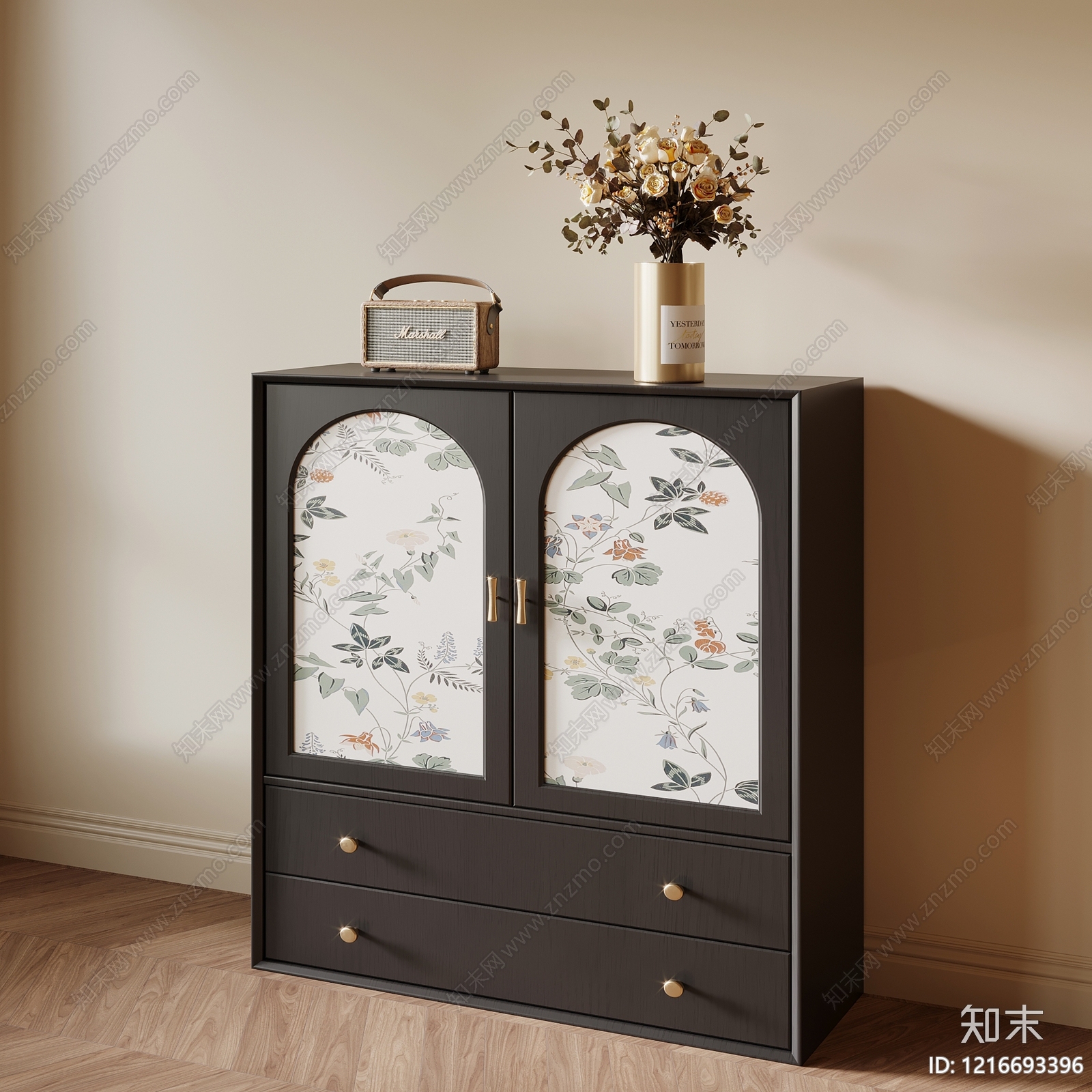 中古风储物柜3D模型下载【ID:1216693396】