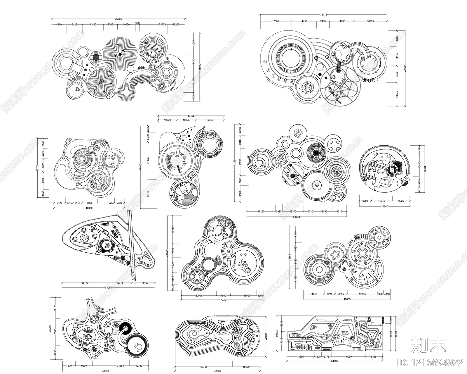 现代儿童乐园cad施工图下载【ID:1216694922】
