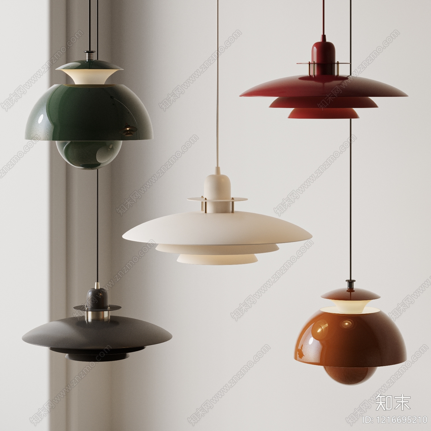 北欧灯具组合3D模型下载【ID:1216695210】