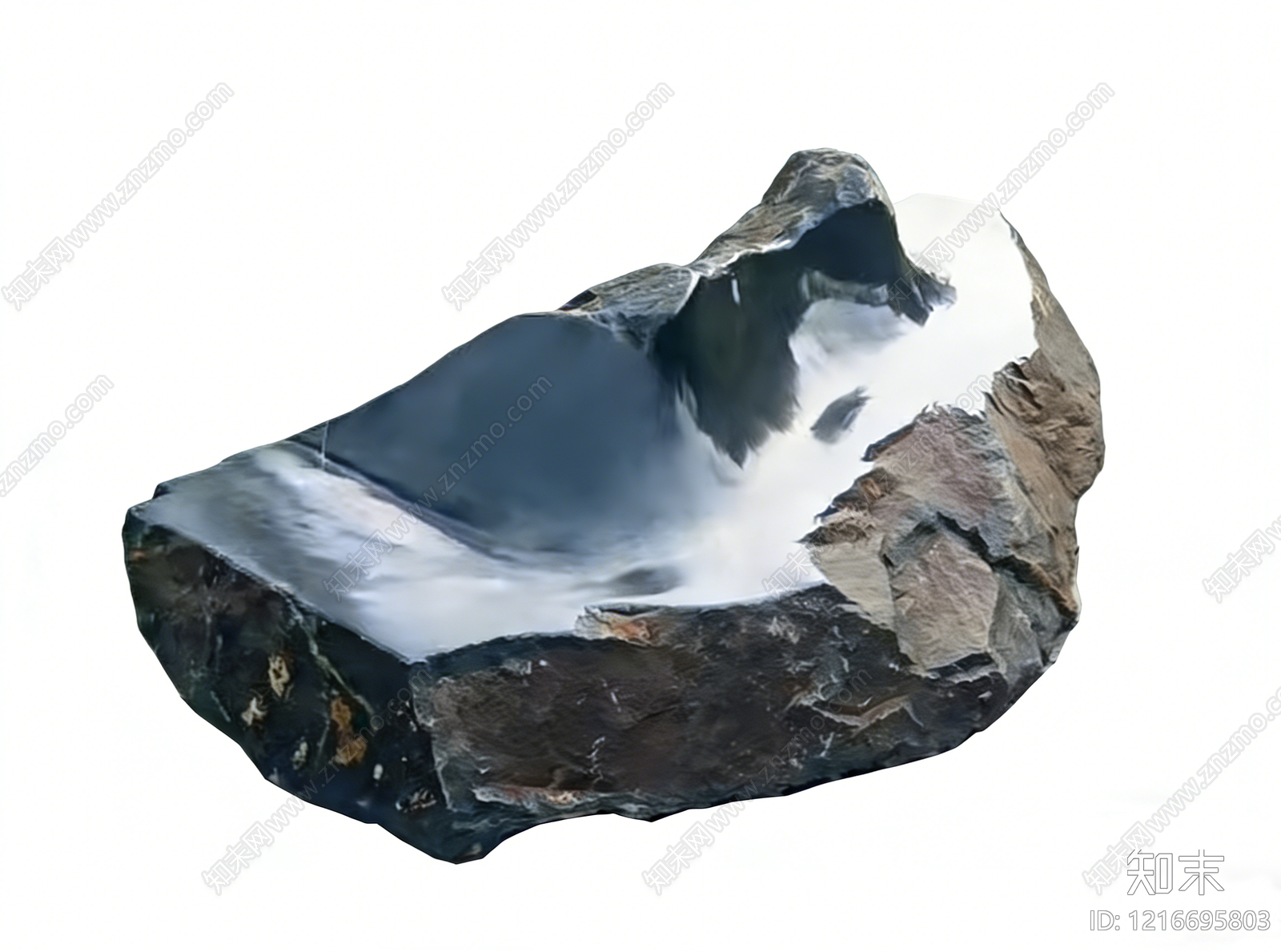 侘寂石头3D模型下载【ID:1216695803】
