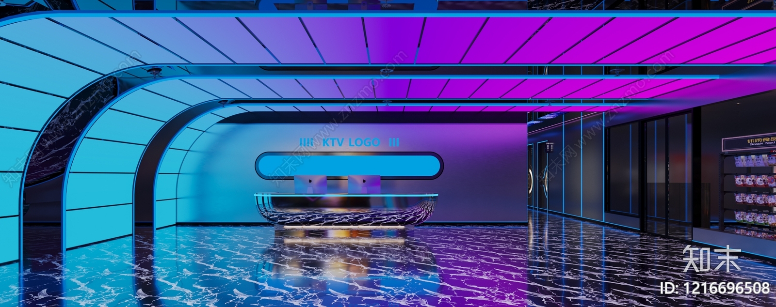 赛博朋克风KTV3D模型下载【ID:1216696508】