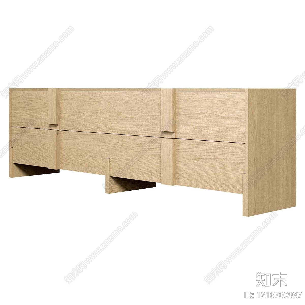 原木风电视柜3D模型下载【ID:1216700937】