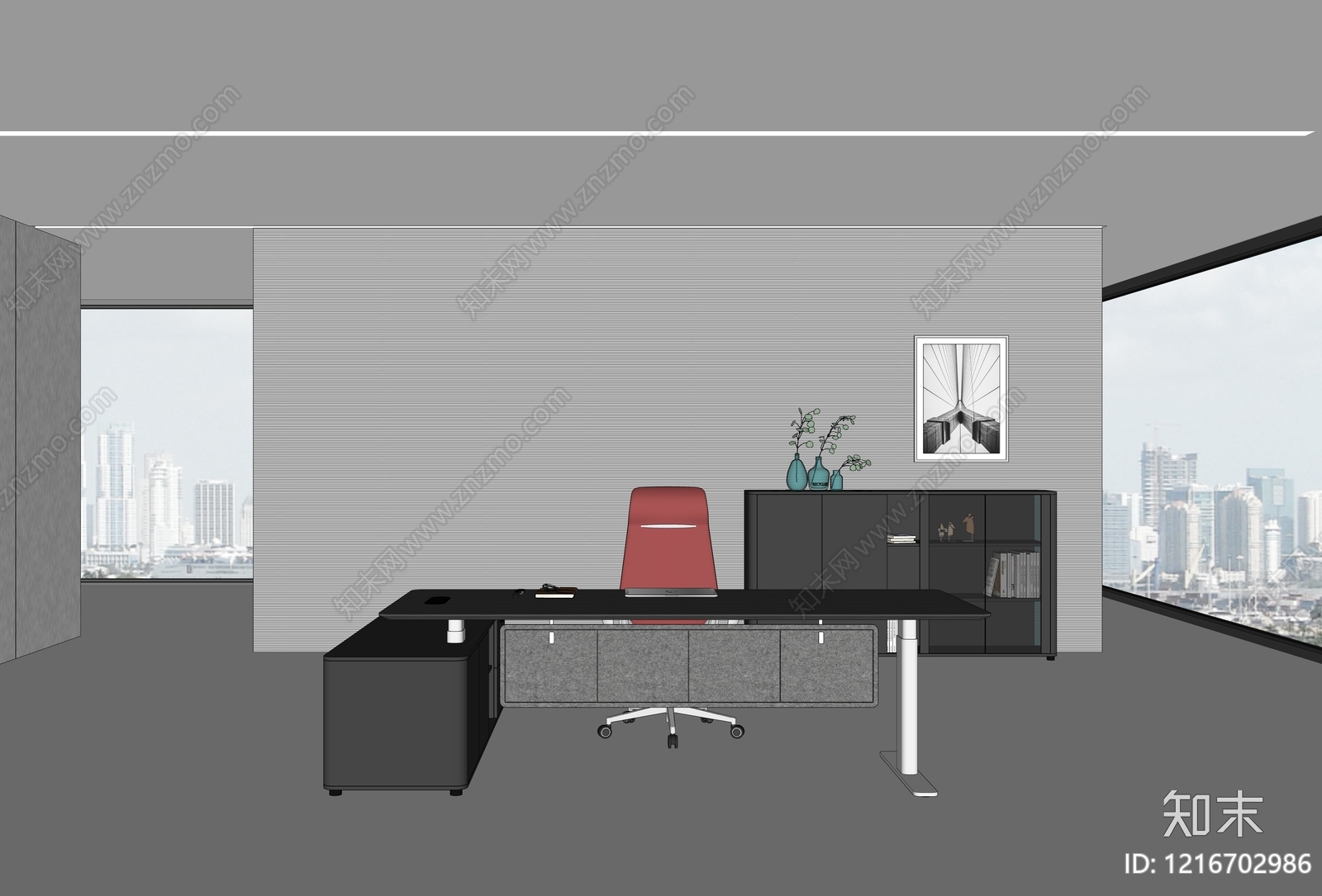 现代办公室SU模型下载【ID:1216702986】