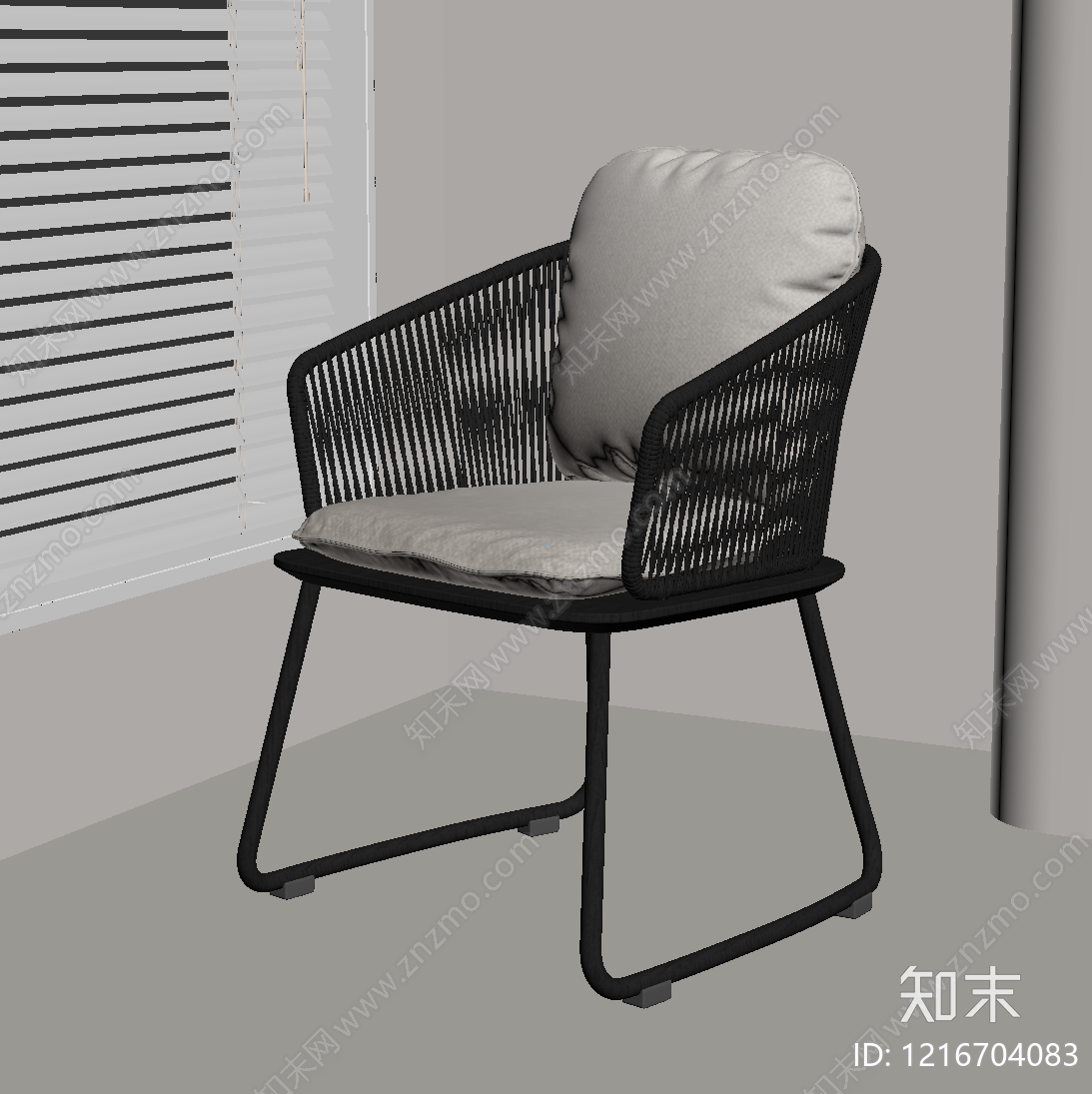 现代休闲椅SU模型下载【ID:1216704083】