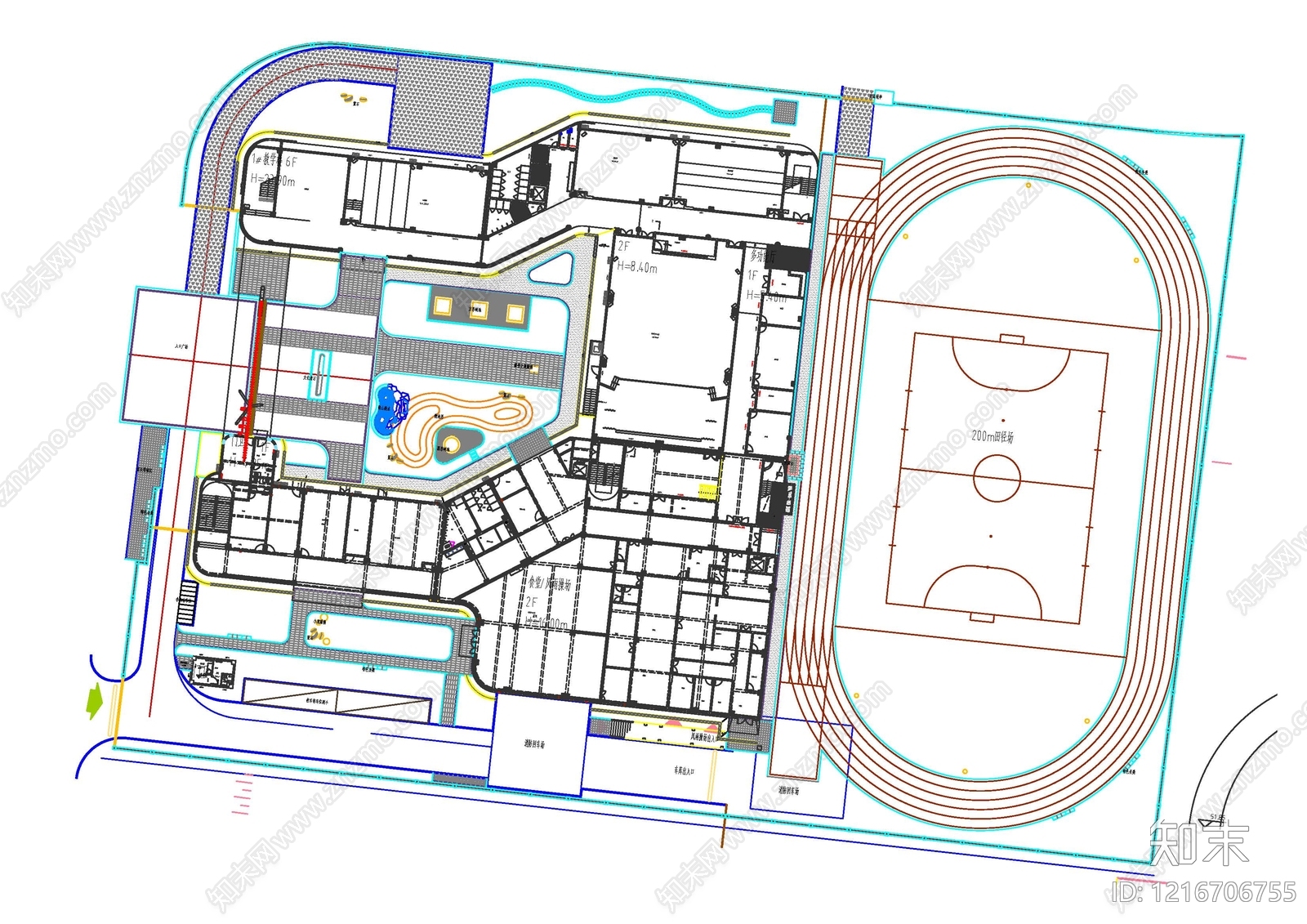 现代其他运动场地施工图下载【ID:1216706755】