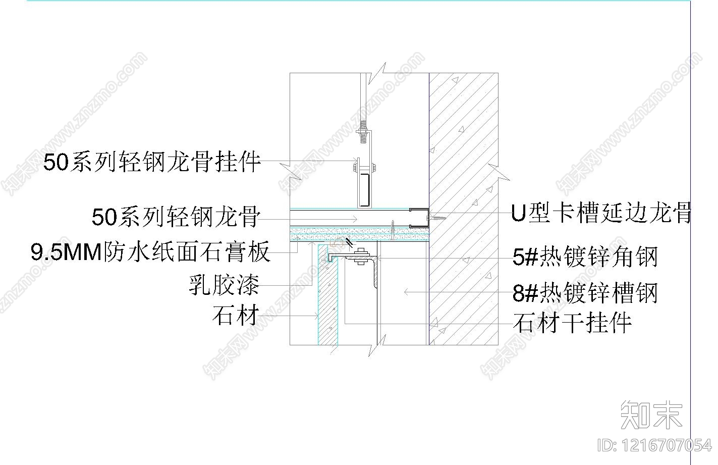 墙面节点施工图下载【ID:1216707054】
