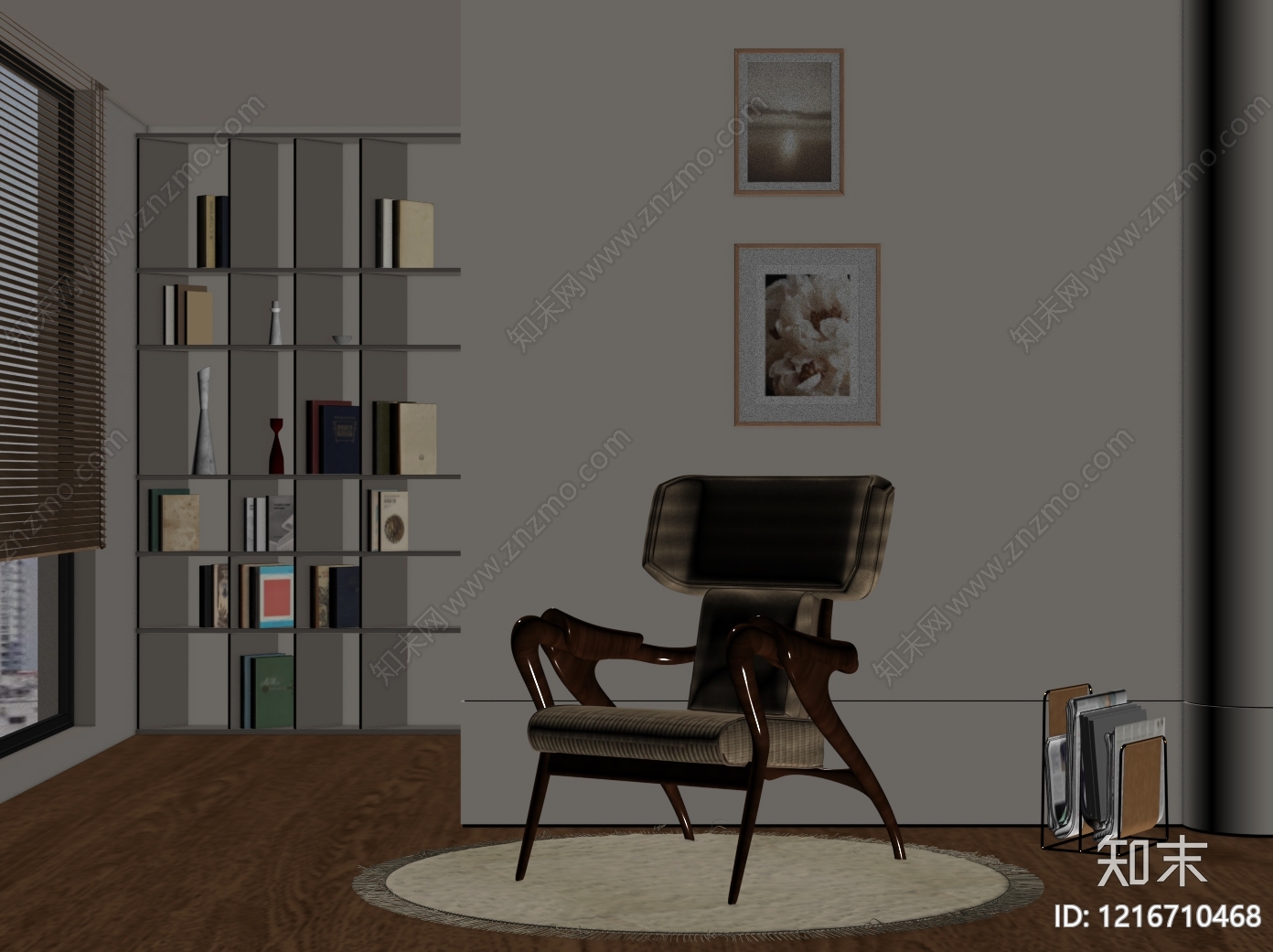 现代简约休闲椅SU模型下载【ID:1216710468】