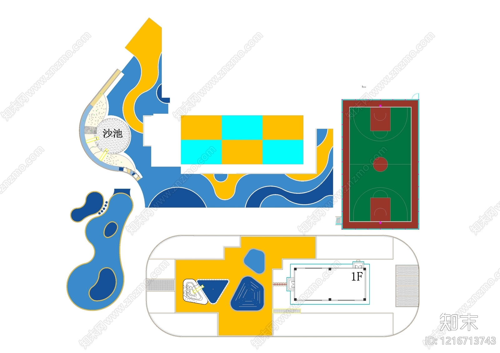 社区儿童区施工图下载【ID:1216713743】