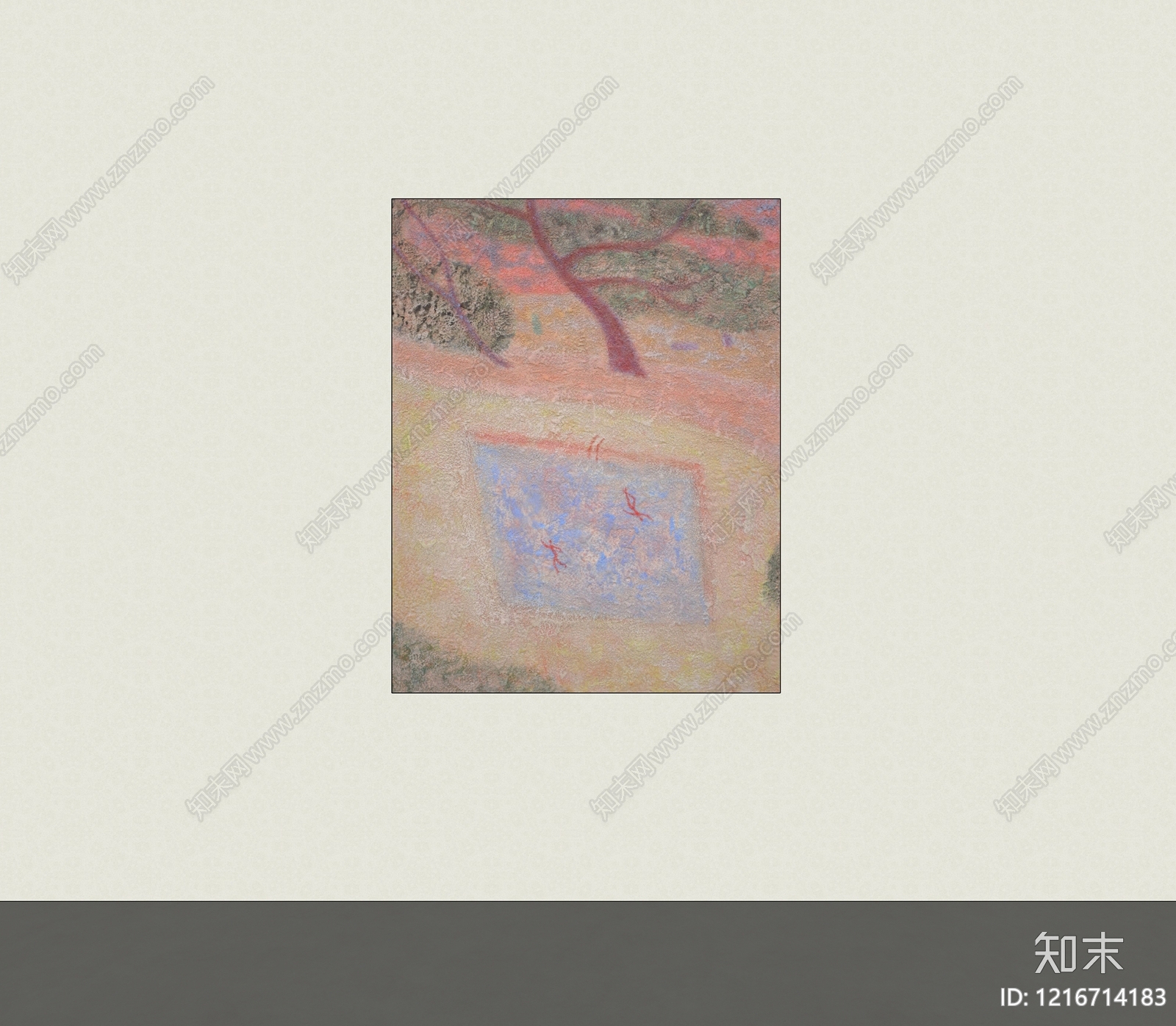 侘寂风挂画SU模型下载【ID:1216714183】