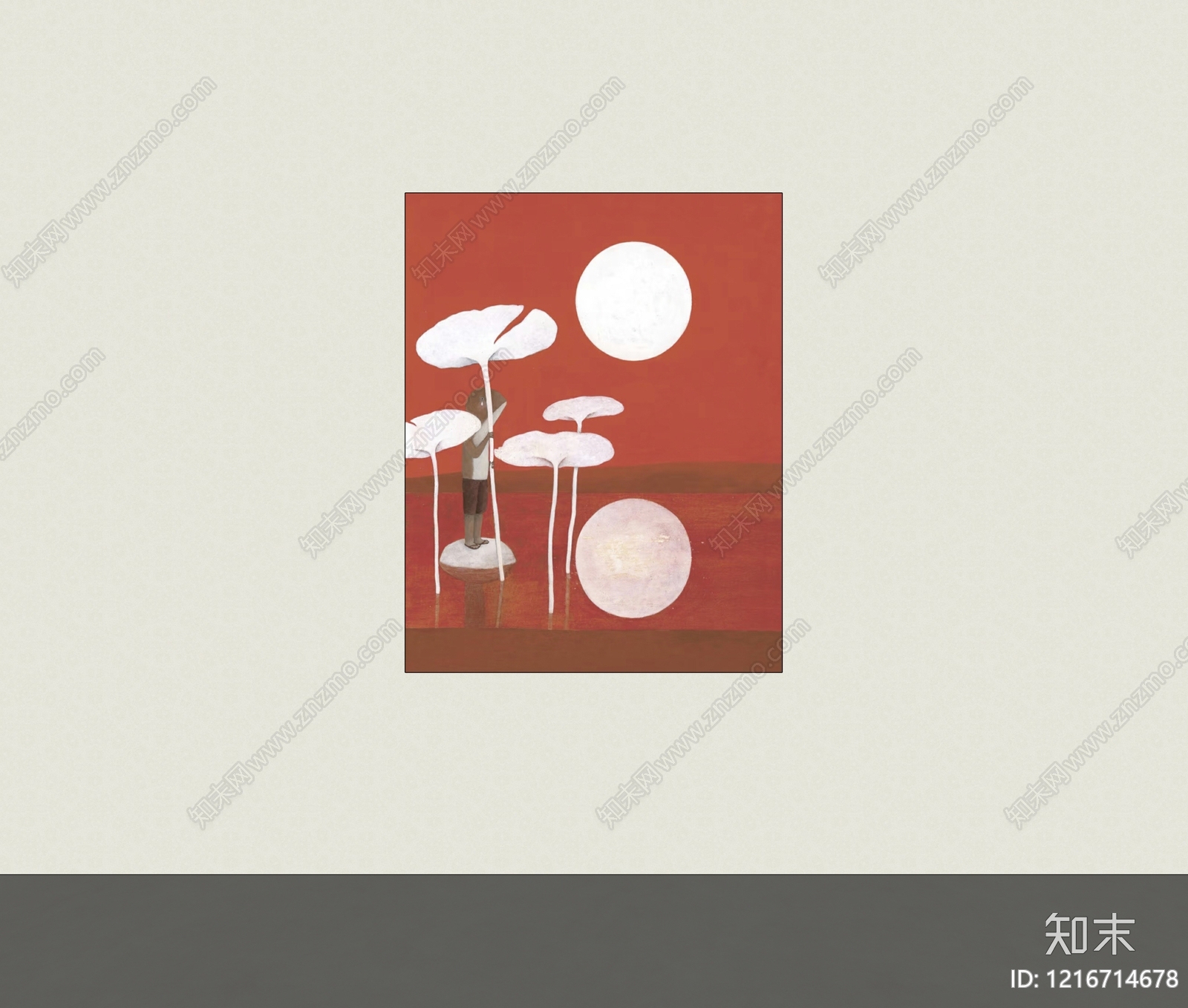 极简挂画SU模型下载【ID:1216714678】
