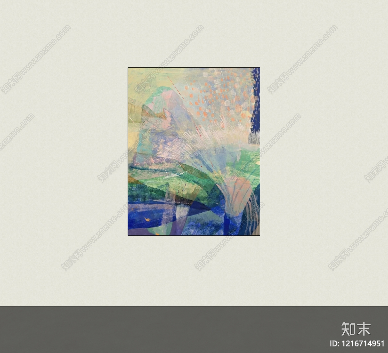 极简挂画SU模型下载【ID:1216714951】
