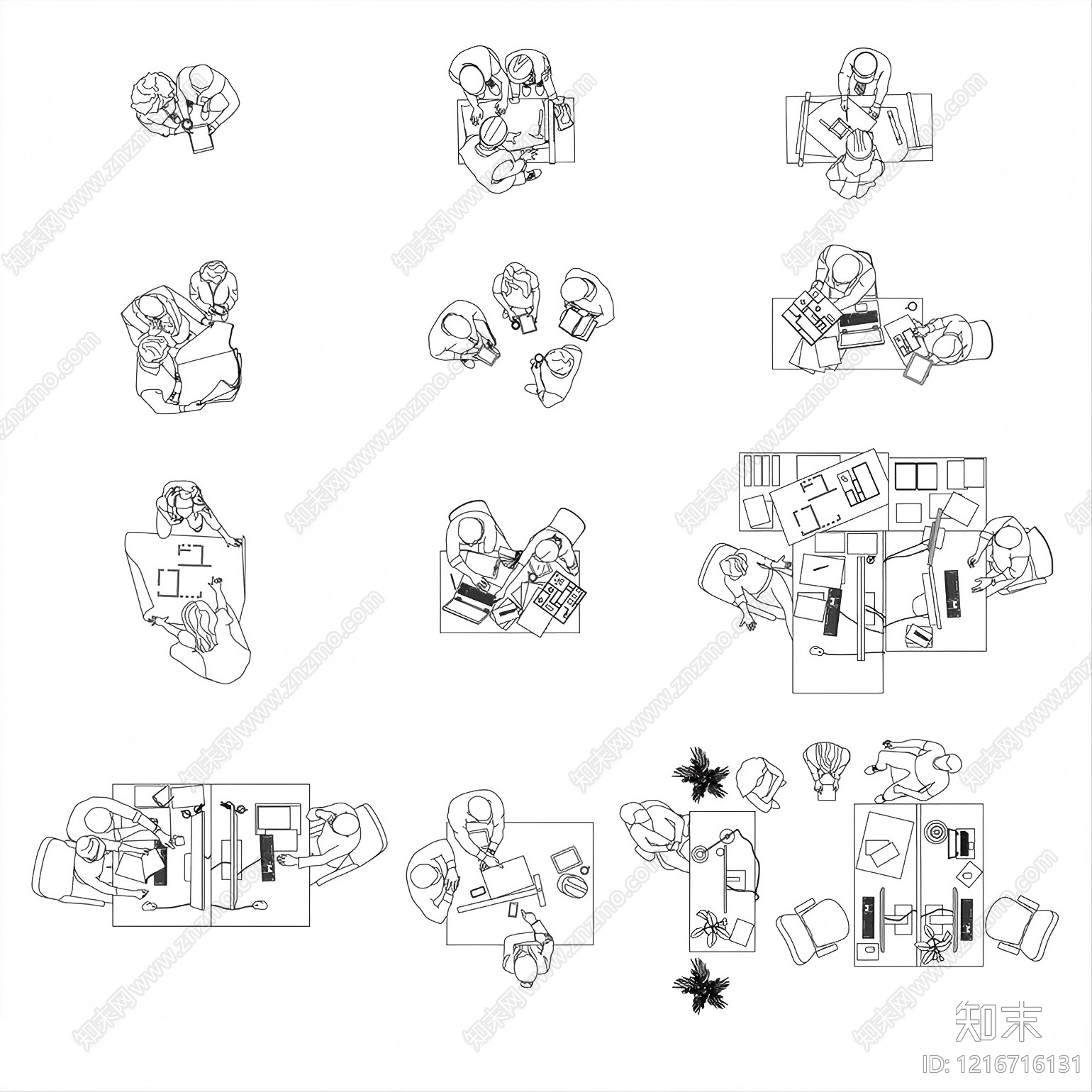 现代人物施工图下载【ID:1216716131】
