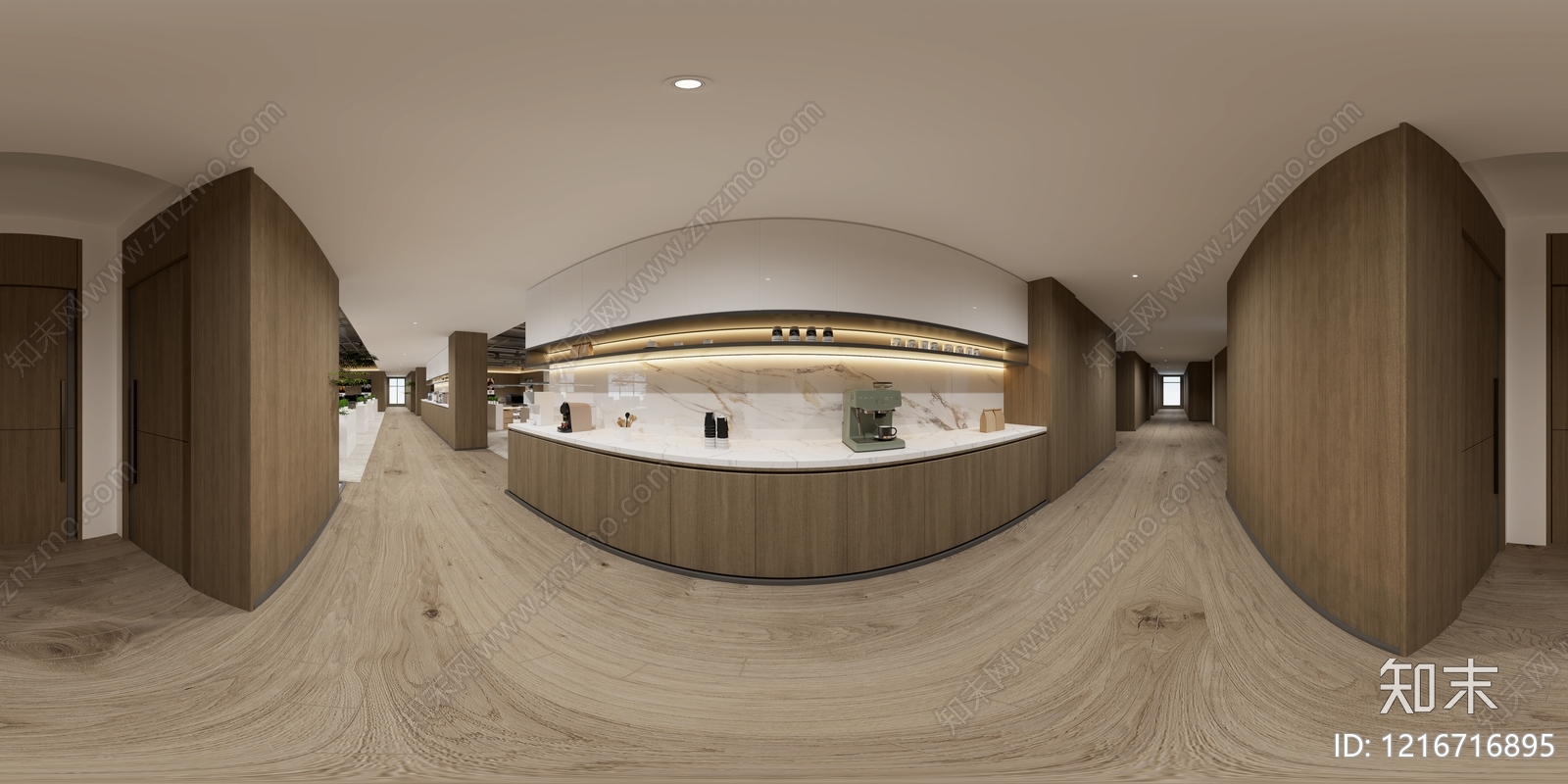 现代简约办公区3D模型下载【ID:1216716895】