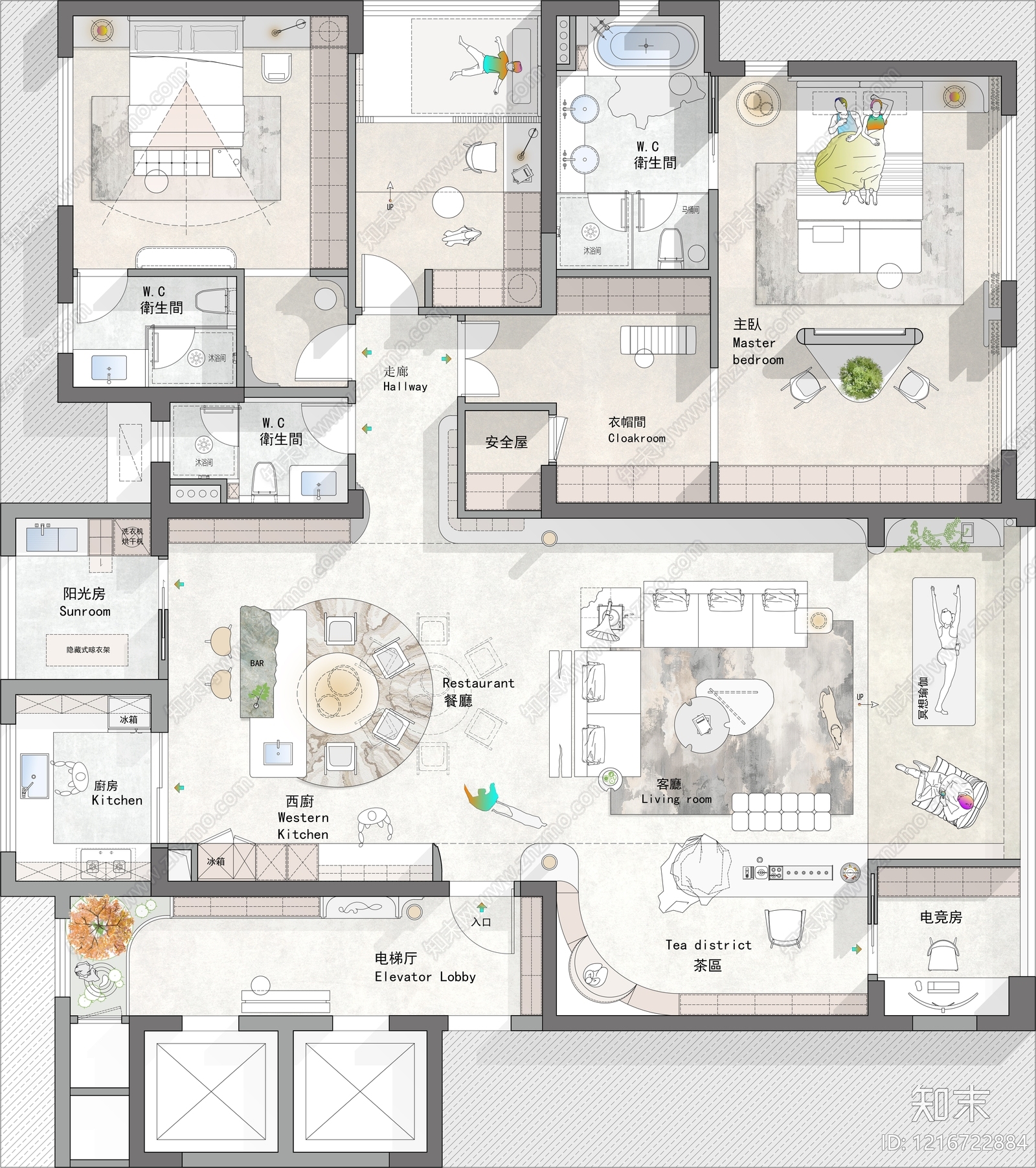 大平层施工图下载【ID:1216722884】