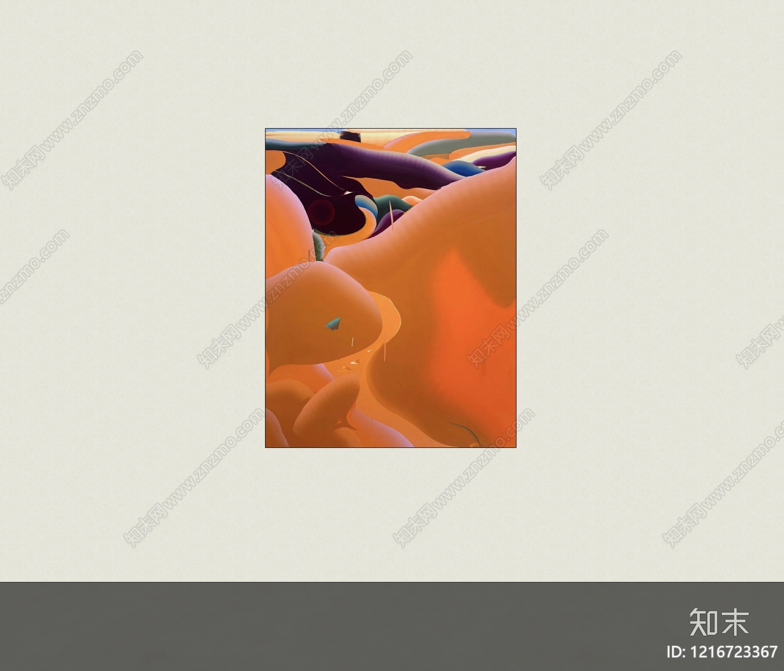 现代挂画SU模型下载【ID:1216723367】