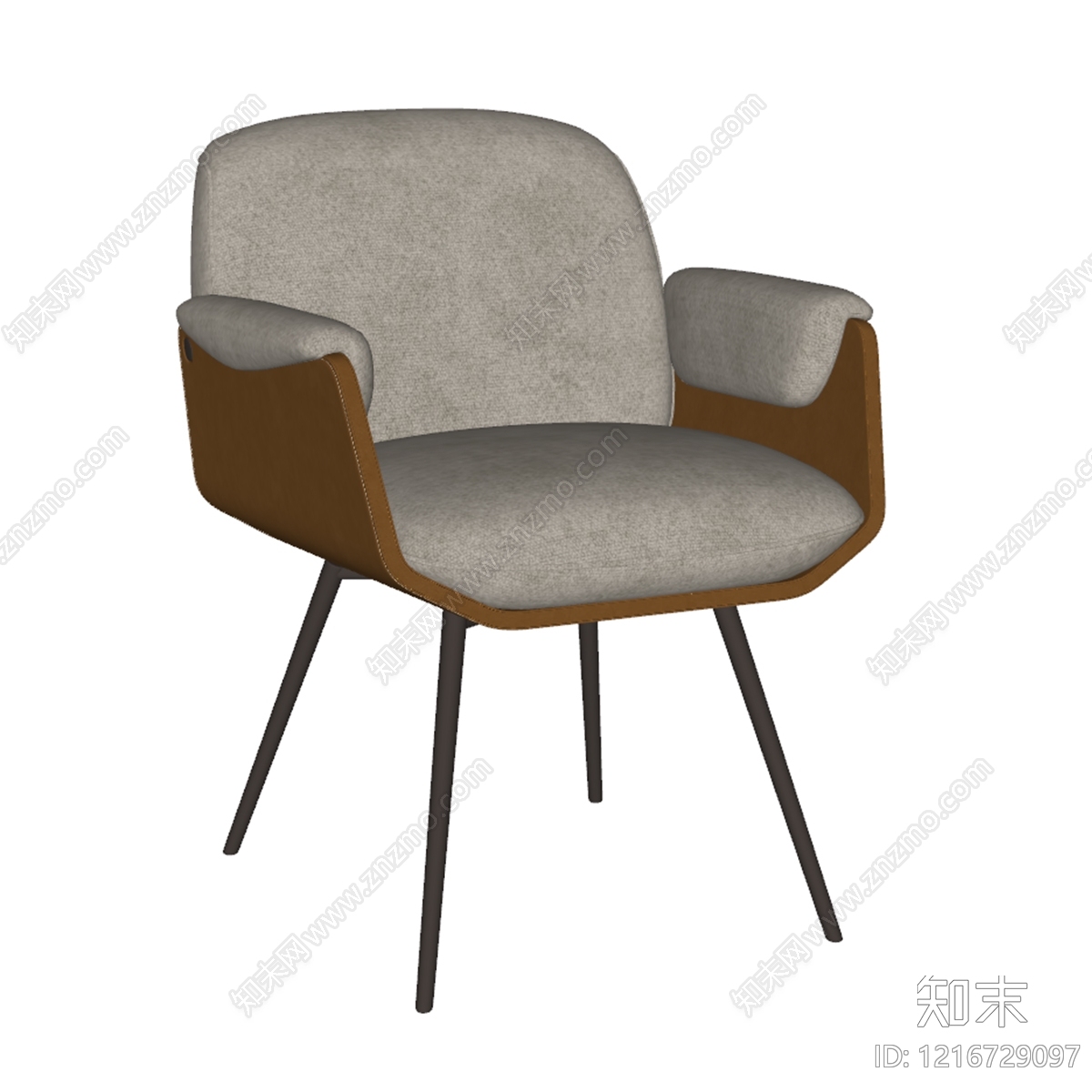 现代简约休闲椅SU模型下载【ID:1216729097】