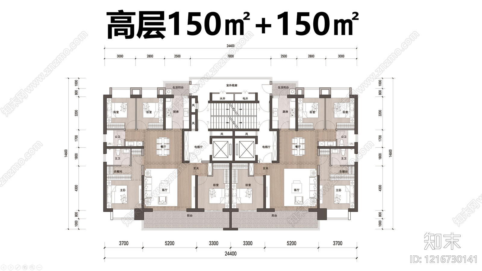 高层住宅cad施工图下载【ID:1216730141】
