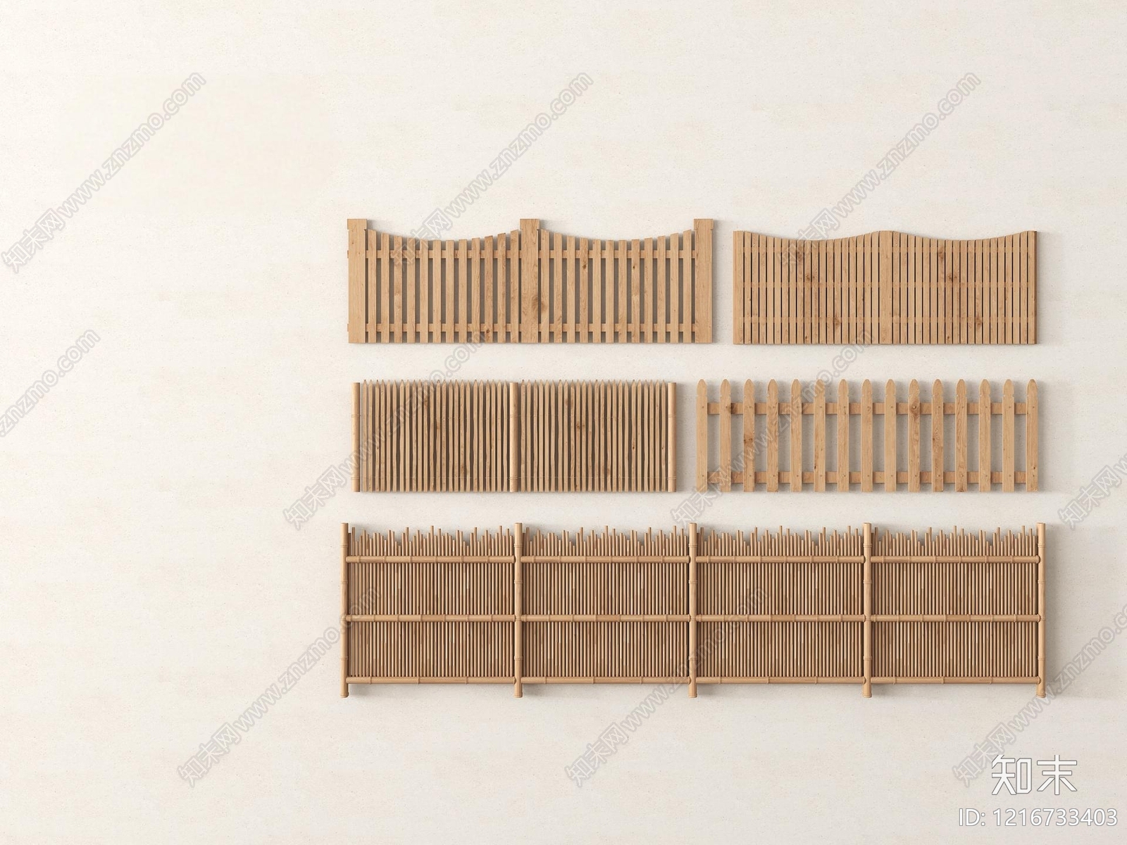 日式栏杆3D模型下载【ID:1216733403】