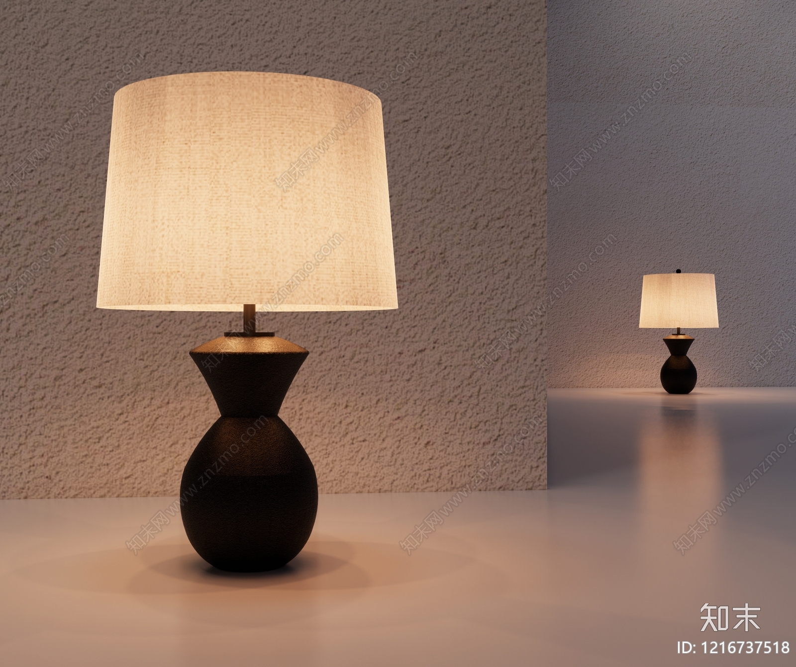 现代简约台灯3D模型下载【ID:1216737518】