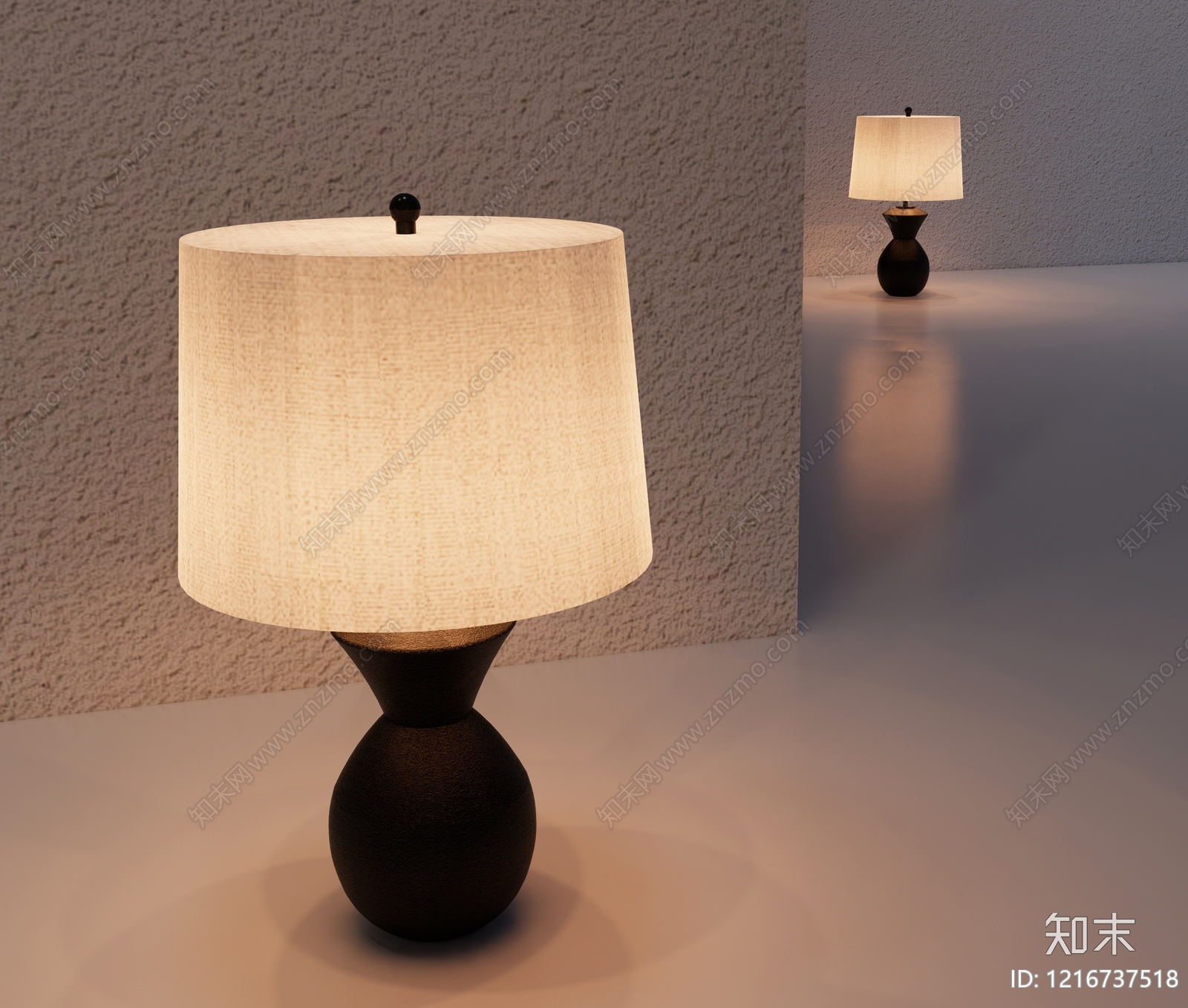 现代简约台灯3D模型下载【ID:1216737518】