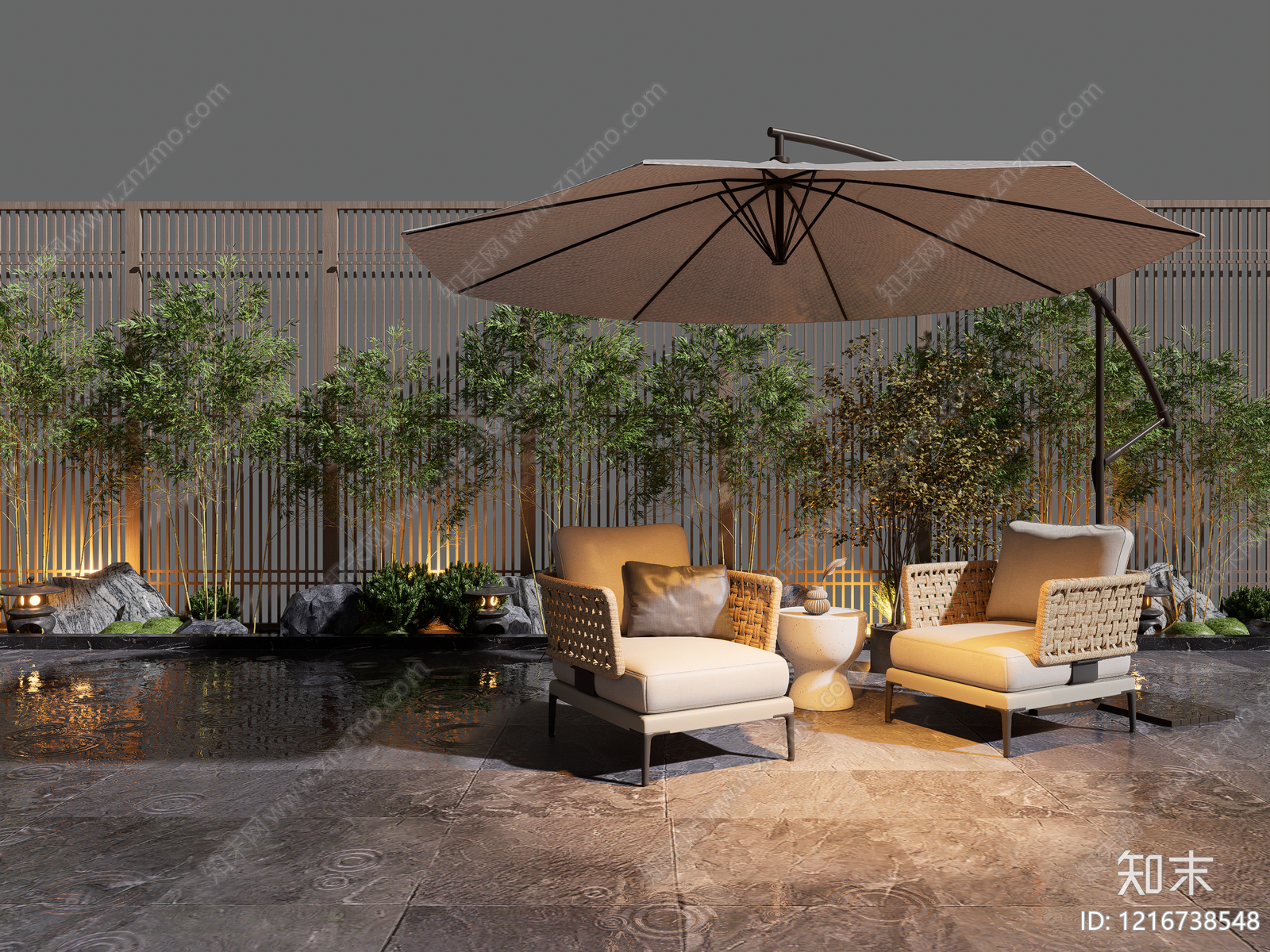 现代户外桌椅SU模型下载【ID:1216738548】