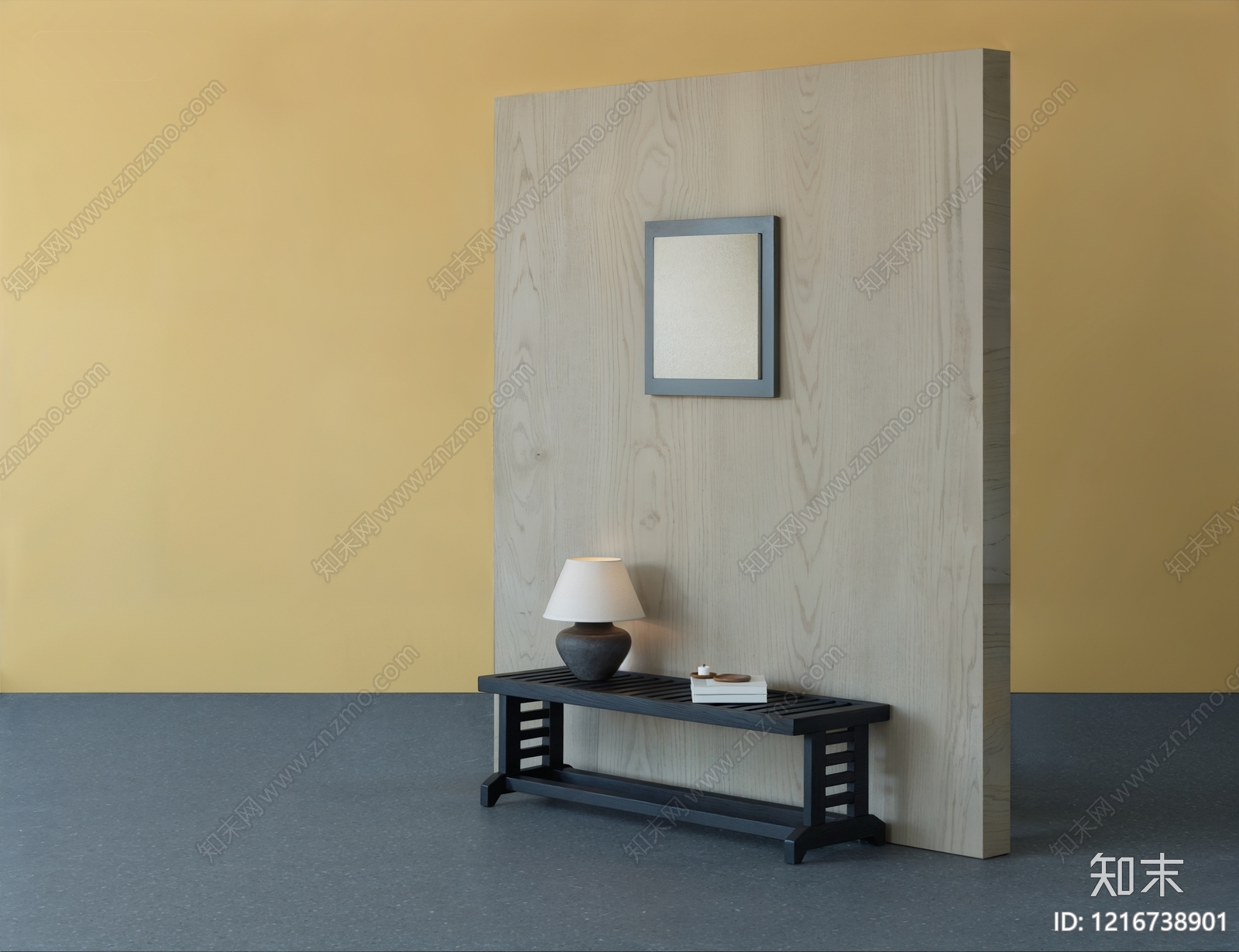 新中式换鞋凳3D模型下载【ID:1216738901】