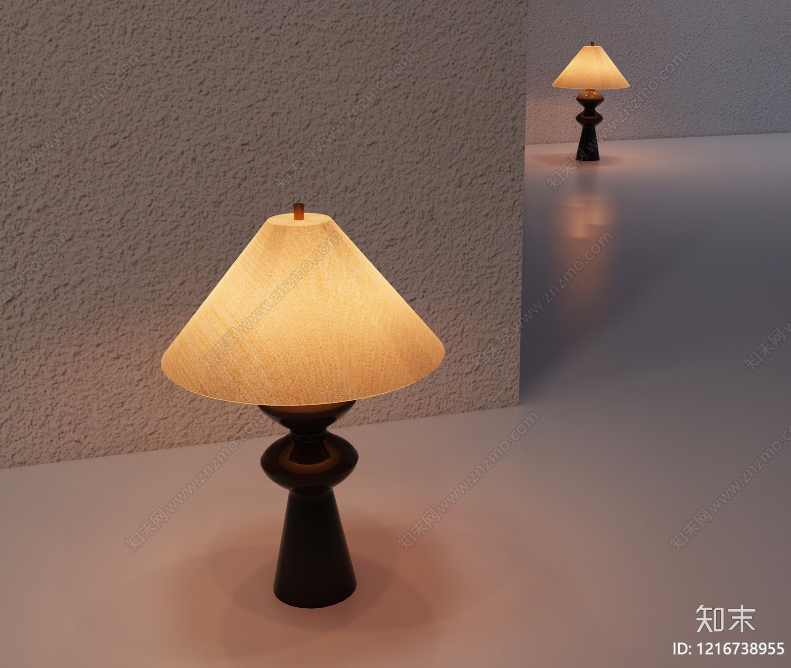 现代简约台灯3D模型下载【ID:1216738955】