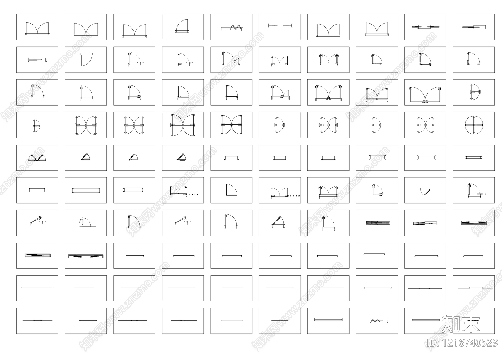 现代门施工图下载【ID:1216740529】