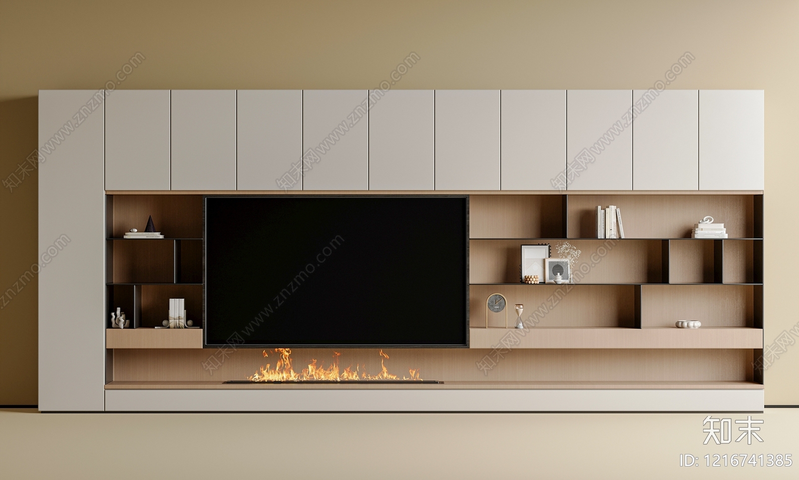 现代简约电视柜3D模型下载【ID:1216741385】