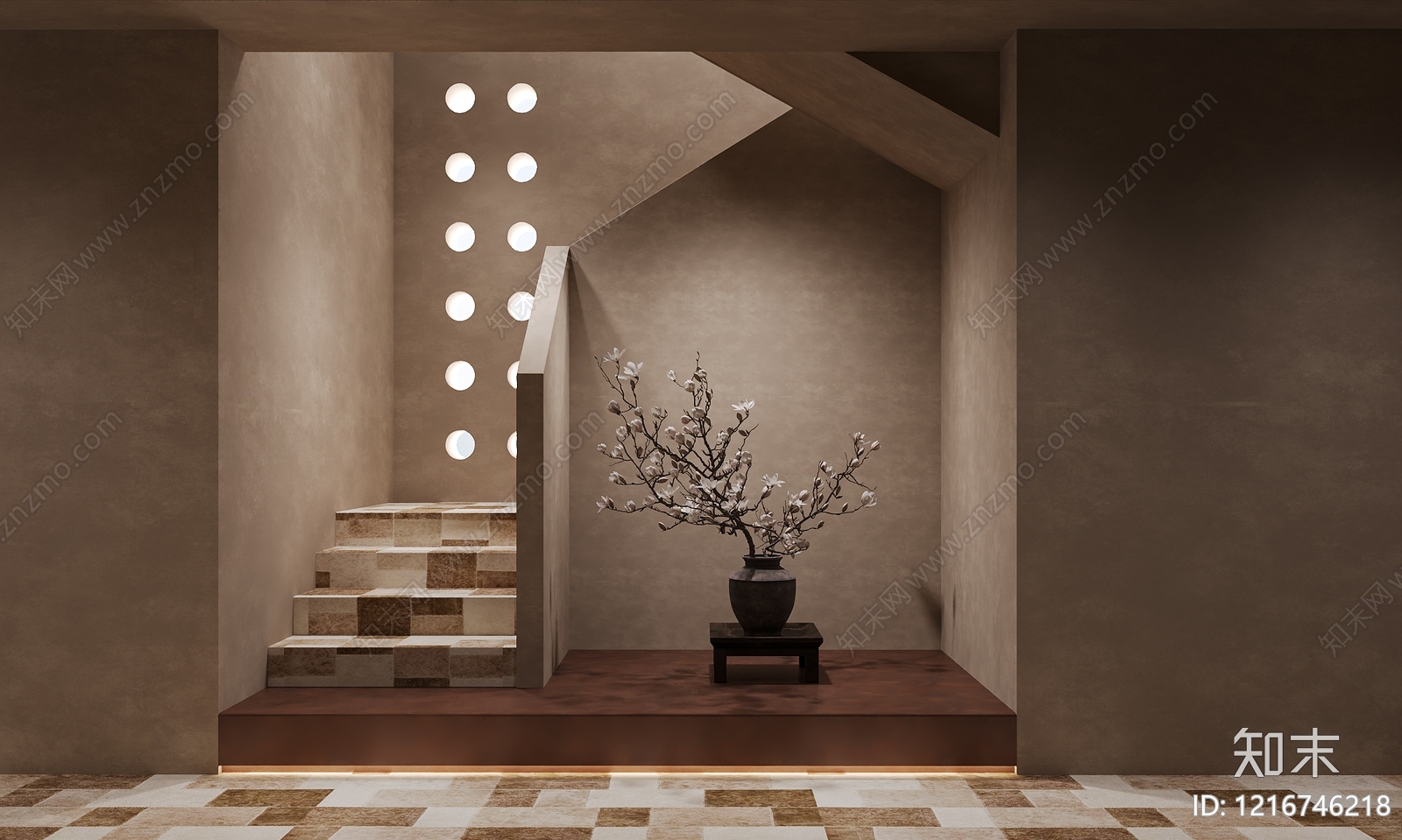 新中式花艺3D模型下载【ID:1216746218】