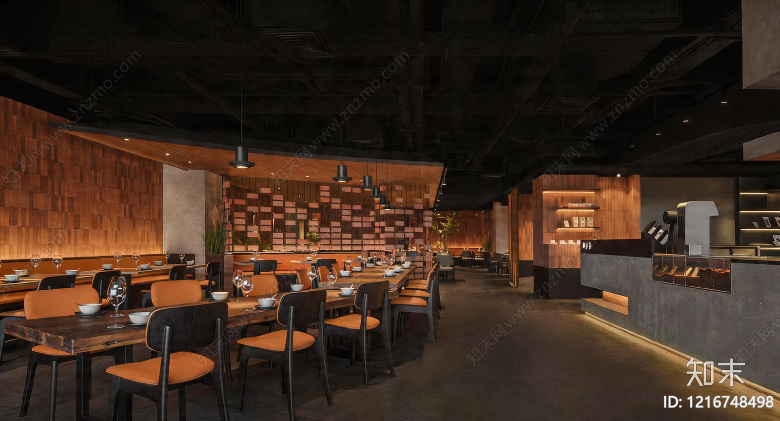 工业餐厅贴图下载【ID:1216748498】