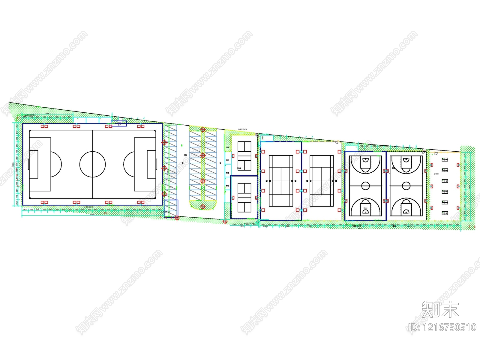 现代其他运动场地施工图下载【ID:1216750510】