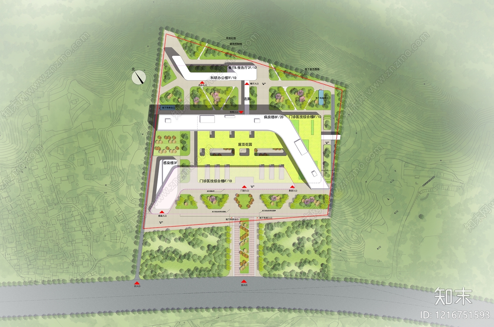 现代医院建筑施工图下载【ID:1216751593】