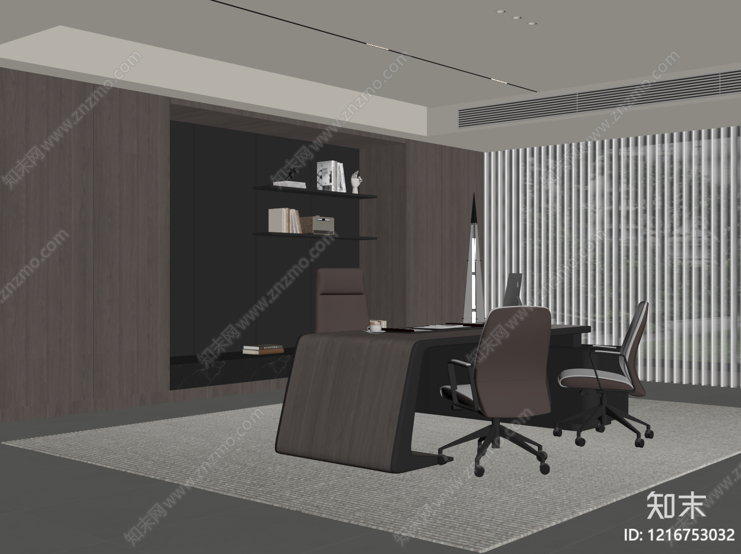 现代办公室SU模型下载【ID:1216753032】