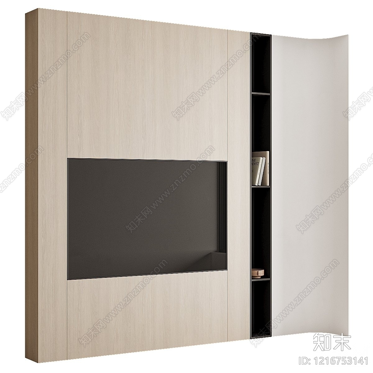 现代简约电视背景墙3D模型下载【ID:1216753141】
